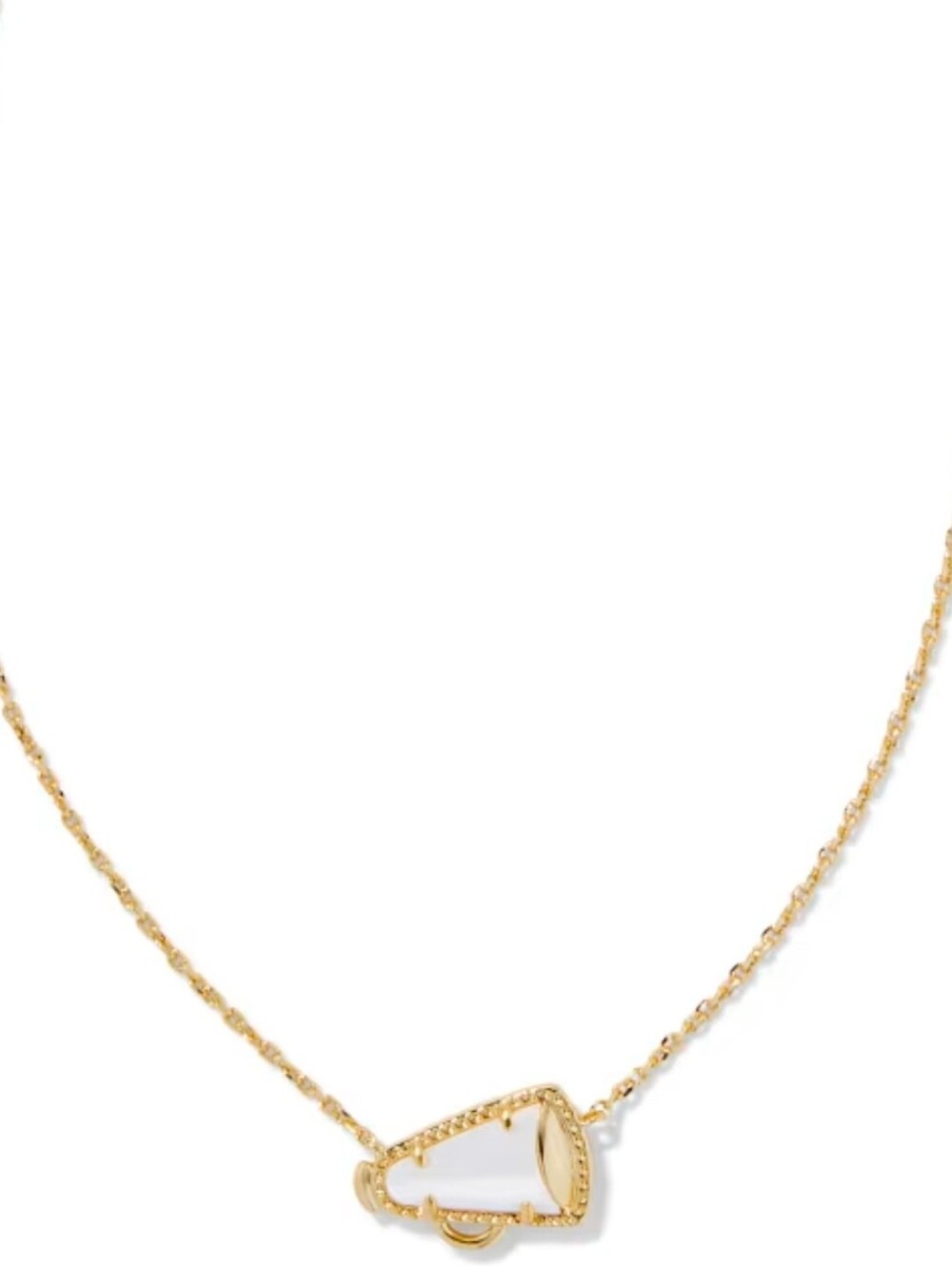 Kendra Scott Cheer Gold Short Pearl Pendant Necklace
